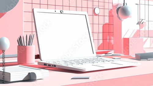 Freepik Collage of Business Laptops and Office Work