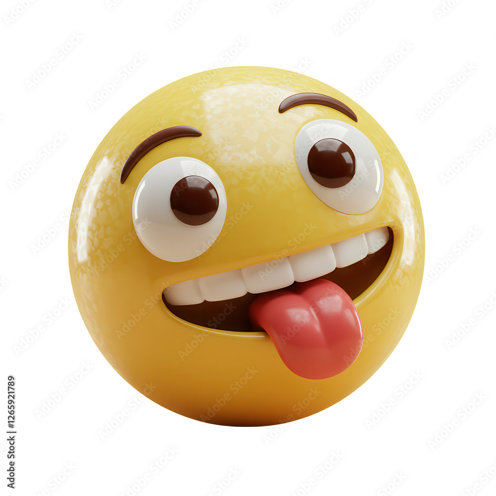 Fototapeta premium EMOGI SORRINDO FUNDO TRANSPARENTE