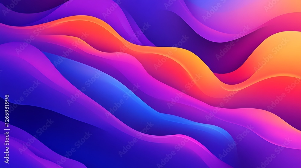 Abstract Colorful Waves Gradient Design Background Abstract Colorful Waves Gradient Design Background