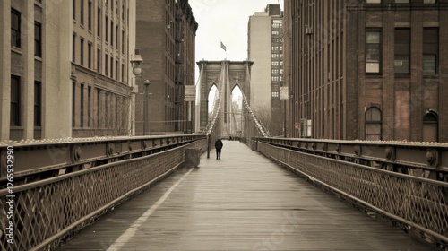 NYC Brooklyn Bridge Pedestrian Walkway