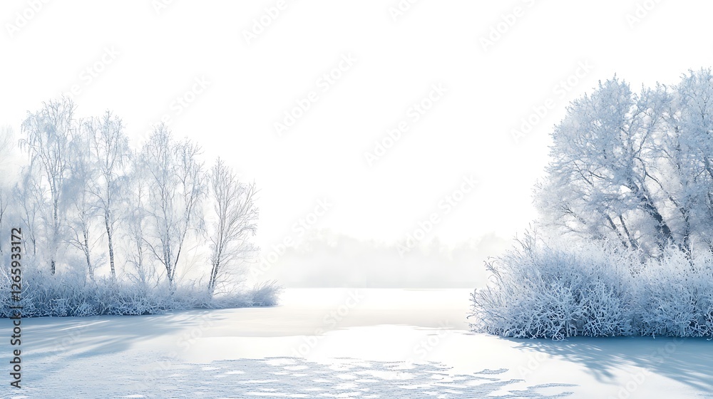 Obraz premium trees in snow