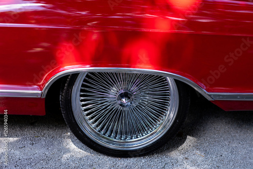 Принти на полотні vintage car detail