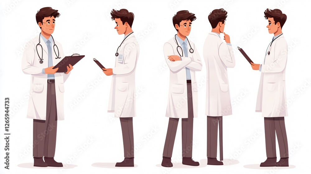 Doctor Consulting on Health Using Clipboard Doctor Consulting on Health Using Clipboard