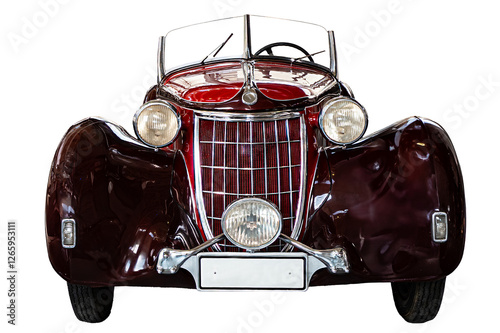 Beautiful convertible ordtimer car isolated png transparent