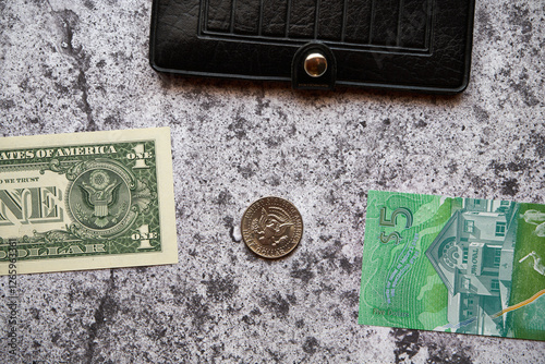 US Dollar and Barbados Dollar photo