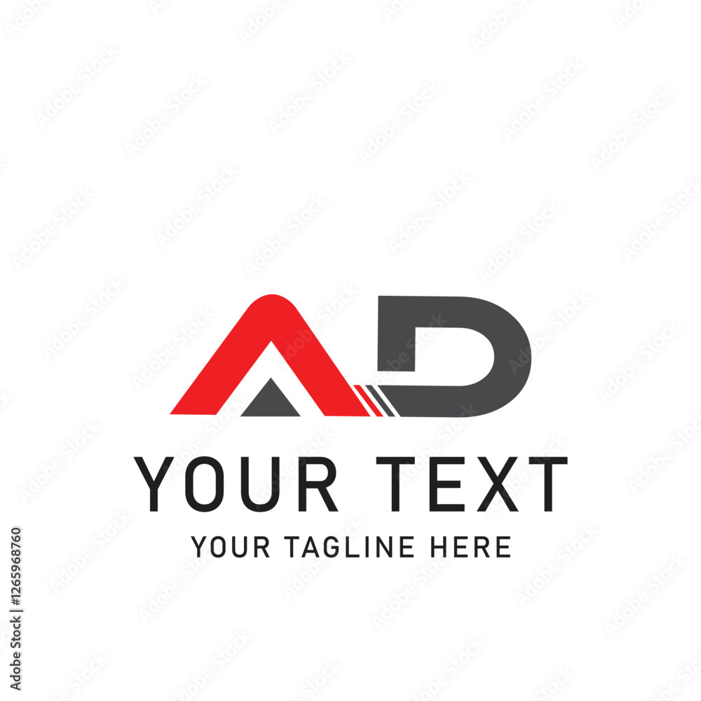 Bold ad logo design with customizable text Bold ad logo design with customizable text