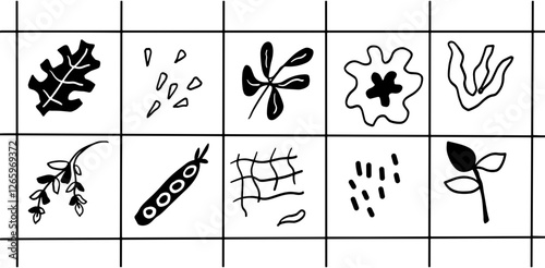 Minimalist Botanical Line Art – Nature Inspired Aesthetics Illustration Set