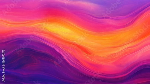Wallpaper Mural Abstract Colorful Waves Vibrant Swirls Design Art Torontodigital.ca