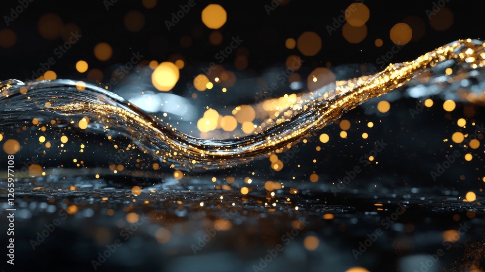 The abstract visualization depicts data analysis using a variety of colorful waves and lines The abstract visualization depicts data analysis using a variety of colorful waves and lines