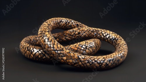 Wallpaper Mural Curled Rope Cut Out – 8K Realistic Lighting Highly Detailed Torontodigital.ca