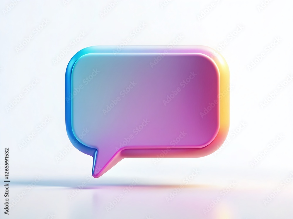Modern Rounded Rectangle Speech Bubble Graphic Design Element Modern Rounded Rectangle Speech Bubble Graphic Design Element