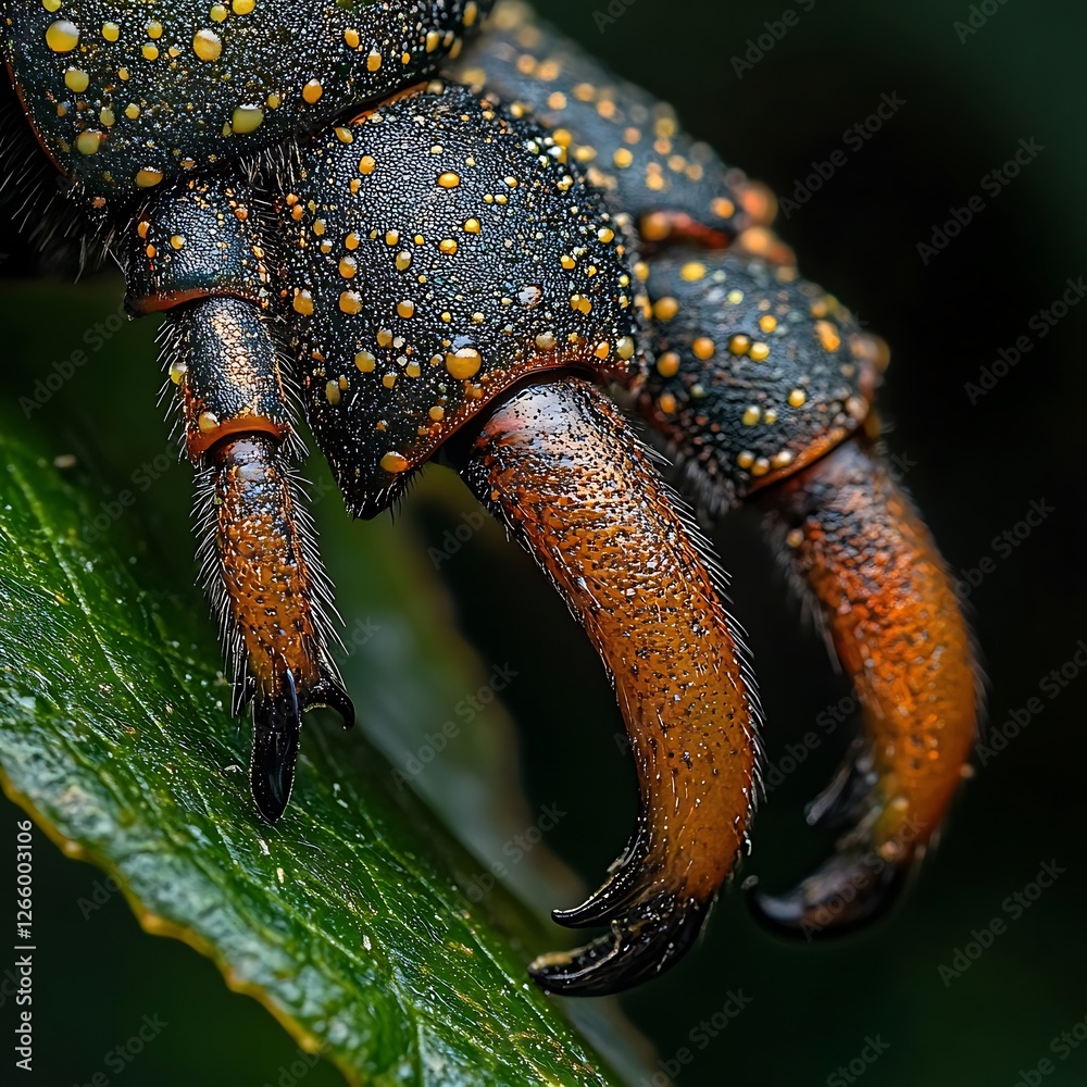 Macro Photography of Colorful Insect on Green Leaf Surface Macro Photography of Colorful Insect on Green Leaf Surface