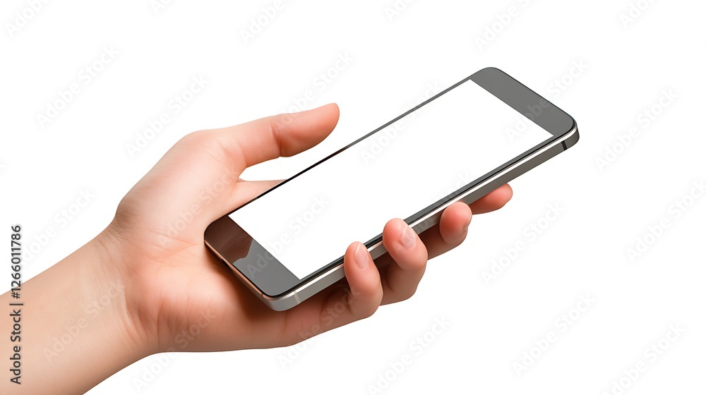 Modern smartphone mockup held by a hand illustrator wallpapers Modern smartphone mockup held by a hand illustrator wallpapers