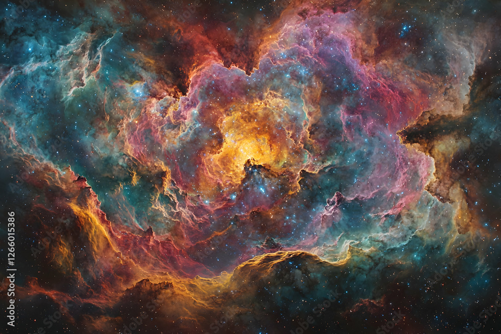 Colorful nebulae in deep space. Possible stock photo use Astronomy image Colorful nebulae in deep space. Possible stock photo use Astronomy image