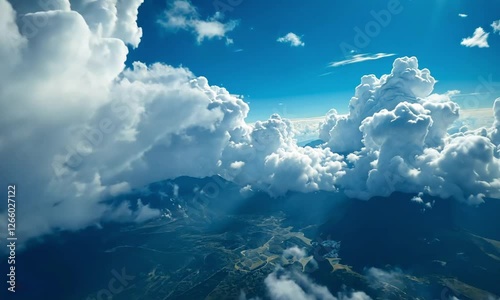 blue sky and clouds