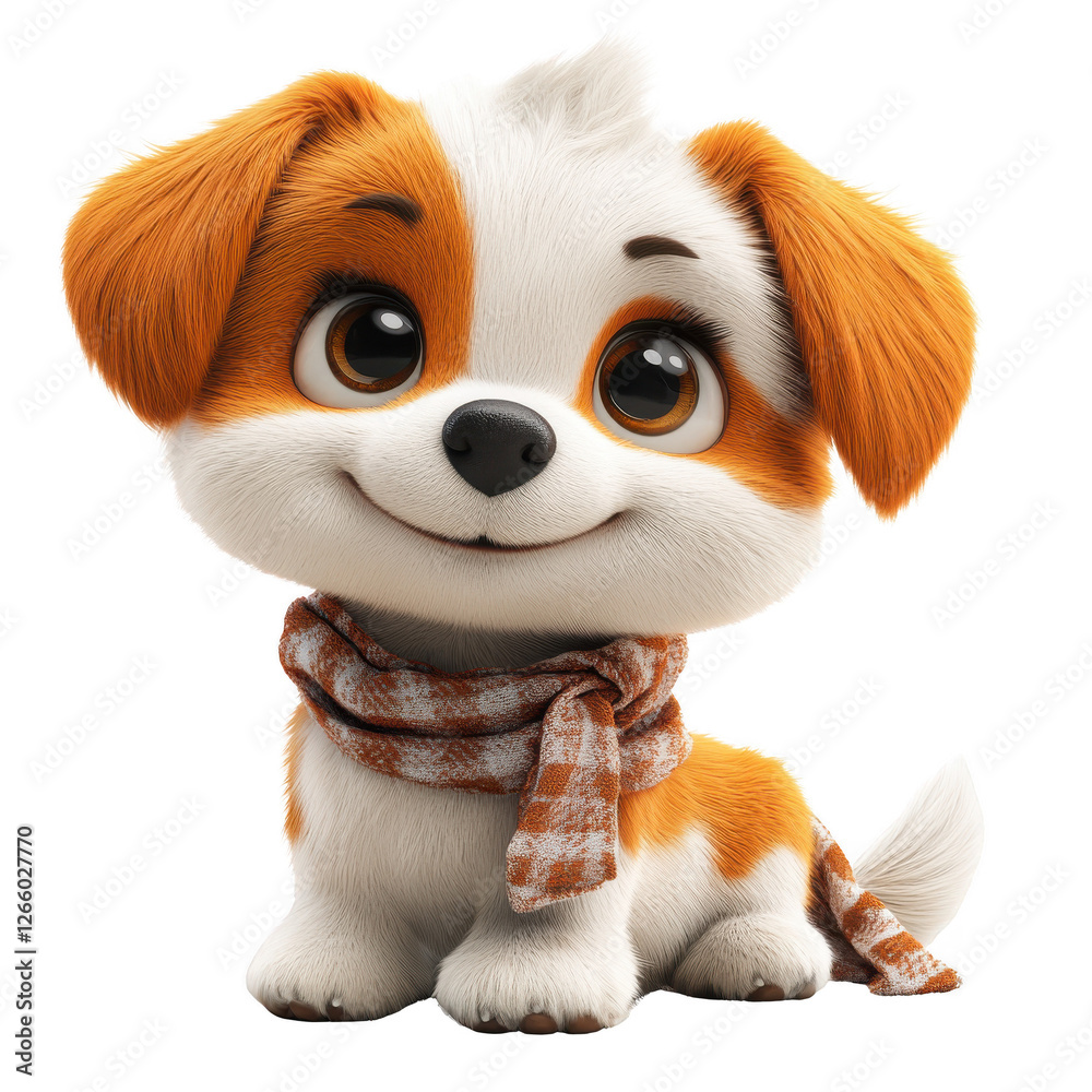 3D Cute 3D Puppy Character Isolated on Transparent Background.PNG 3D Cute 3D Puppy Character Isolated on Transparent Background.PNG
