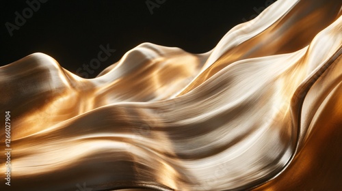 Curving Lines Abstract Data Visualization