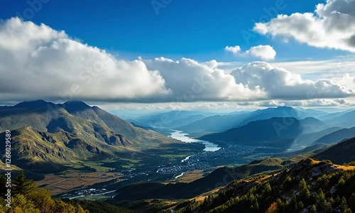 clouds over the mountains