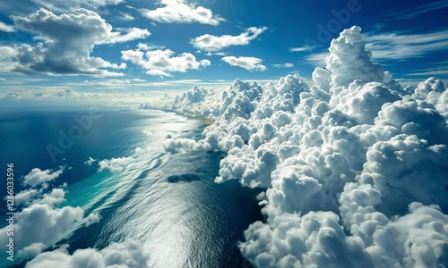 blue sky and clouds