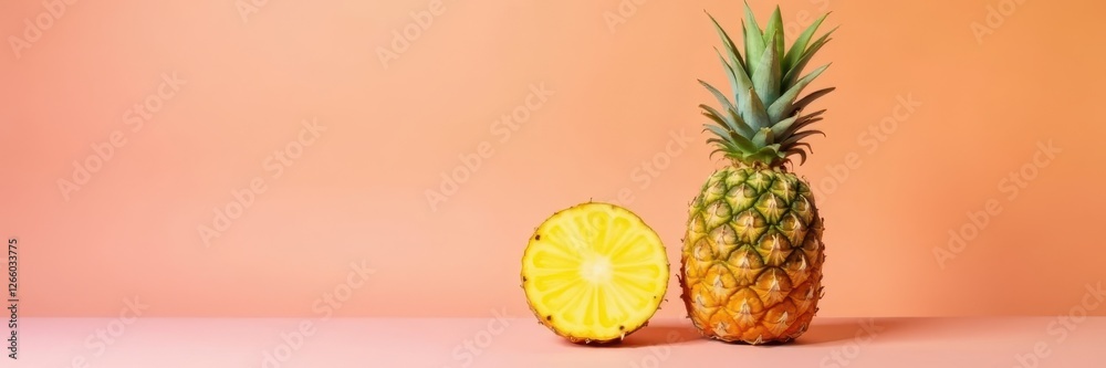 Single ripe pineapple, vibrant color, clean background , exotic, texture, color Single ripe pineapple, vibrant color, clean background , exotic, texture, color