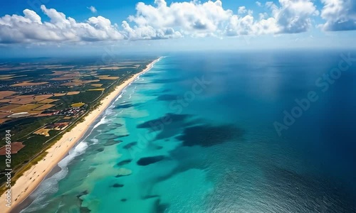aerial view of miami beach florida usa