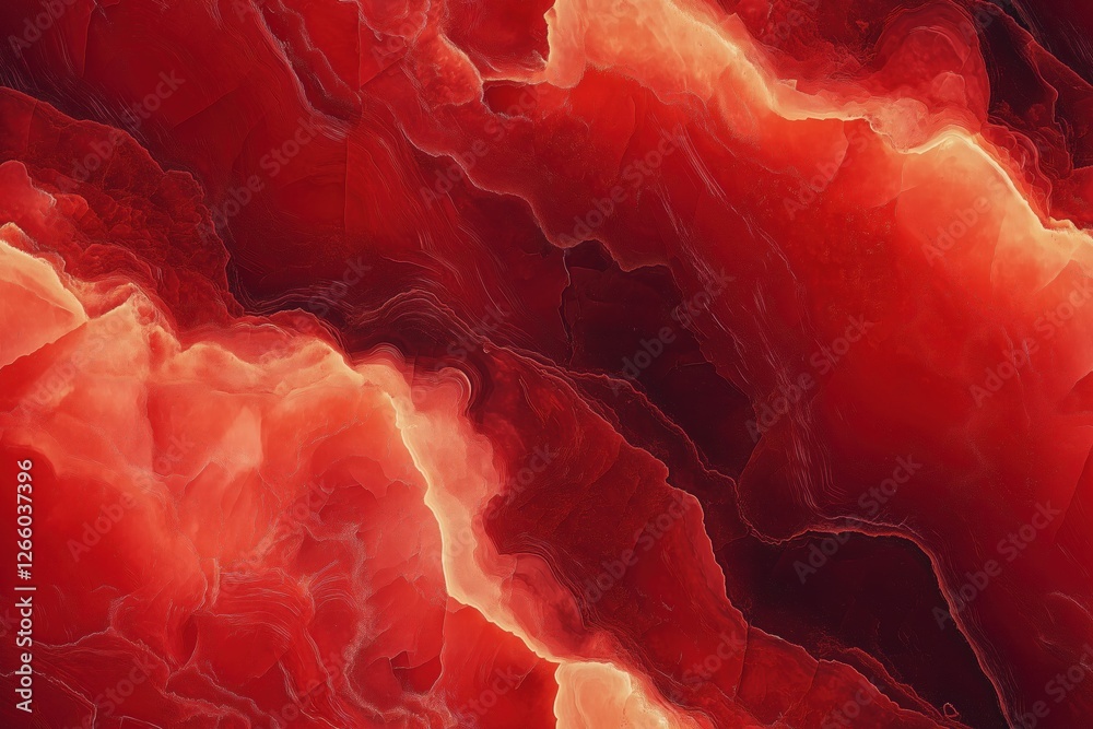 Seamless Red Aventurine abstract background featuring vibrant red and orange hues with fluid, wavy patterns. The image has a rich texture and depth, resembling flowing lava or molten material. Seamless Red Aventurine abstract background featuring vibrant red and orange hues with fluid, wavy patterns. The image has a rich texture and depth, resembling flowing lava or molten material.
