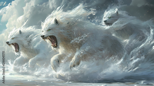 Adesso basta ! contestazioni sociali. Crystal-Fanged Beasts. Illustration