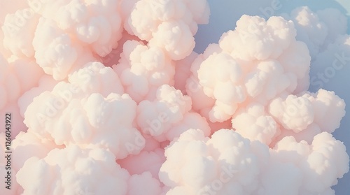Painting of pastel clouds