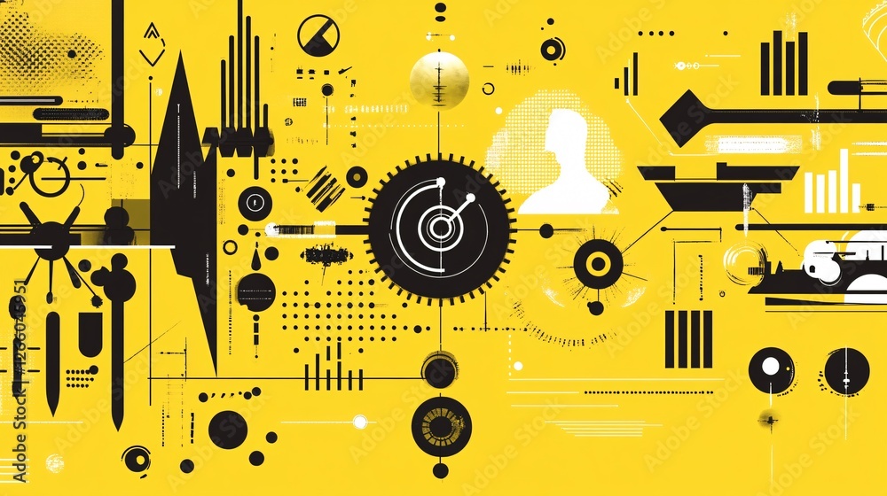 Obraz premium Visual Representation of Cognitive Processes