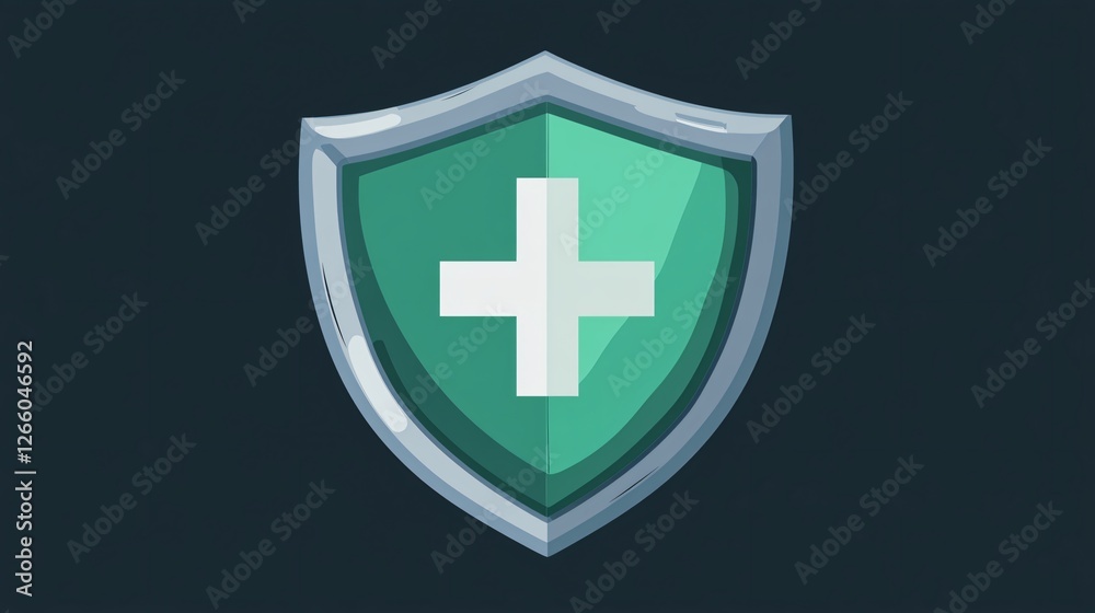 Obraz premium Medical Shield Icons for Healthcare and Medical Purposes