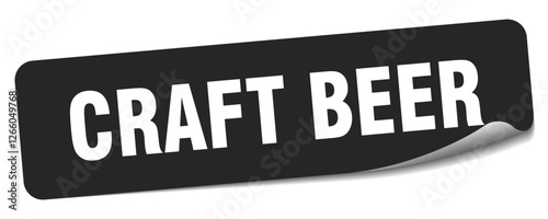 craft beer sticker. craft beer label