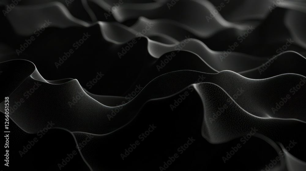 Fototapeta premium Abstract Waveform Pattern Subtle Light Play. Background for technology designs