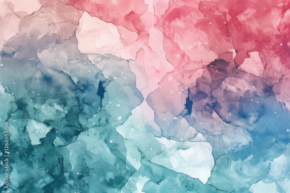 Obraz premium Delicate pastel background with a blend of pink, blue, and green, featuring subtle textures for added depth