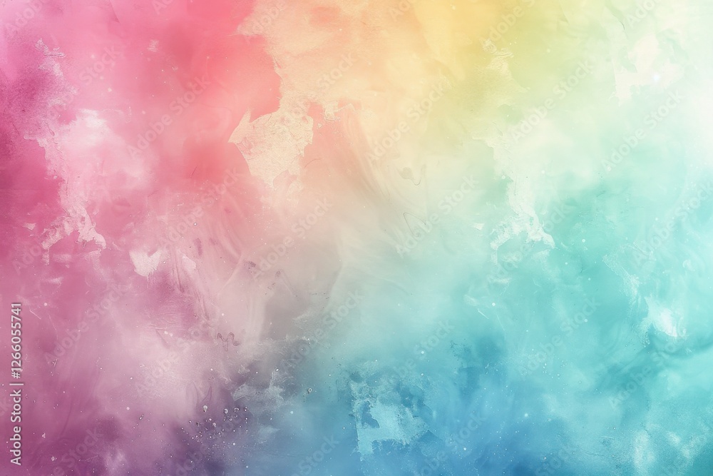Fototapeta premium Delicate pastel background with a blend of pink, blue, and green, featuring subtle textures for added depth