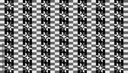 Seamless geometric pattern with black and gray color scheme