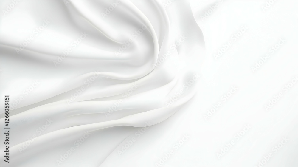 Naklejka premium White Fabric Drape Texture Background