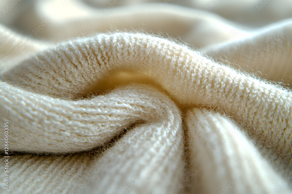 Close-up Knitted Fabric Texture Close-up Knitted Fabric Texture