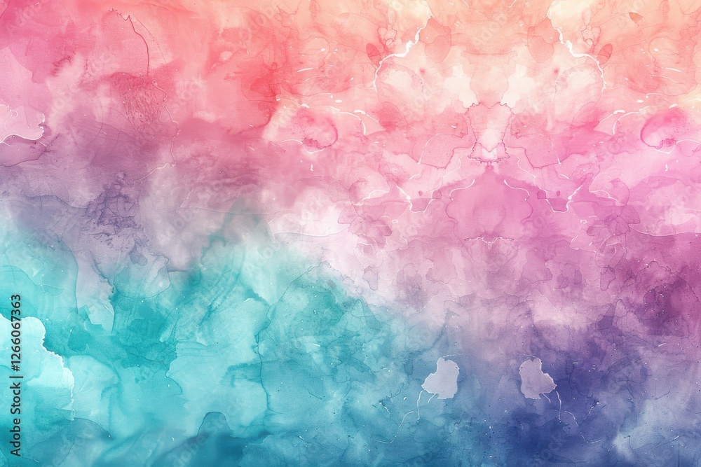 Delicate pastel background with a blend of pink, blue, and green, featuring subtle textures for added depth