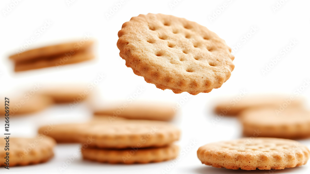 Crisp Cracker Floating in Mid-Air Crisp Cracker Floating in Mid-Air