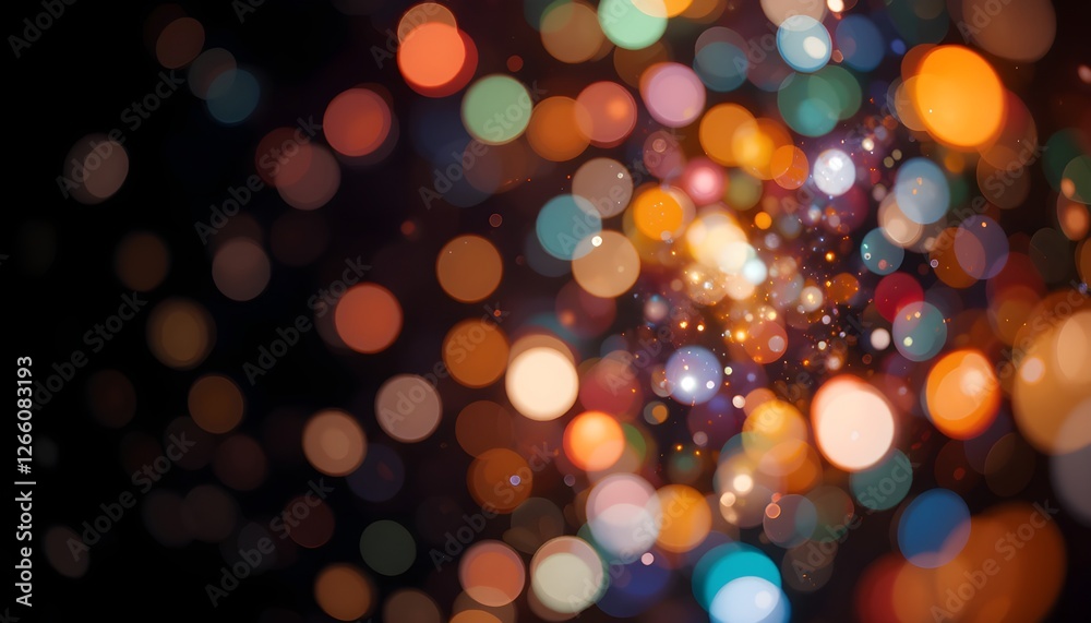 Obraz premium A stunning abstract background with colorful blurred lights, creating a dreamy and festive atmosphere. Perfect for design, events, celebrations, and creative projects.