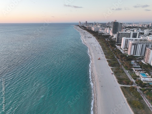 Wallpaper Mural Morning Light on South Beach, Miami, Florida Torontodigital.ca