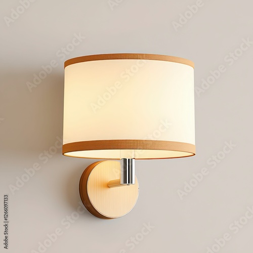 A golden lamp radiates warm light, enhancing any space with elegance. Its sleek design and soft glow create a luxurious and inviting decorative ambiance