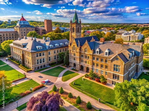 St. Catherine University Campus, St. Paul, Minnesota: Historic Buildings and Modern Architecture photo