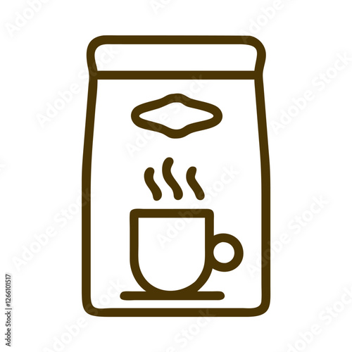 Coffee culture coffee bag icon