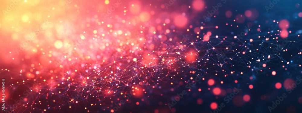 Fototapeta premium Global Network Connection Abstract Technology Background