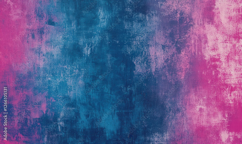 Fototapeta premium Poster background, blue and pink abstract pattern, header cover background, noise texture banner, powerpoint backdrop