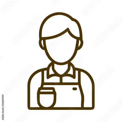 Coffee culture barista icon