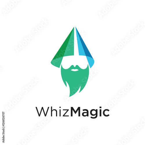 Whiz Magic Overlapping color, Inspirasi Logo Design Vector photo