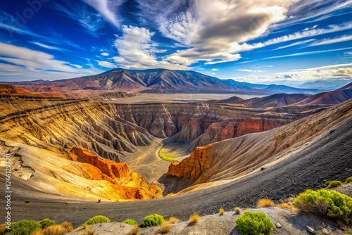 Ubehebe Crater, Death Valley National Park: Panoramic Volcanic Landscape photo