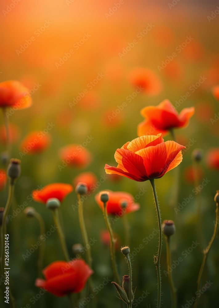 Poppy field bokeh red bokeh abstract background glow design light texture effect sparkle Poppy field bokeh red bokeh abstract background glow design light texture effect sparkle